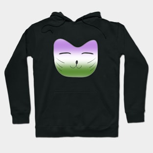 Pride Cat Genderqueer Hoodie